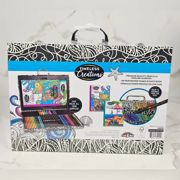 Cra-Z-Art 37 pc. The Art‎ of Coloring Studio Set NEW/SEALED - Picture 2 of 5